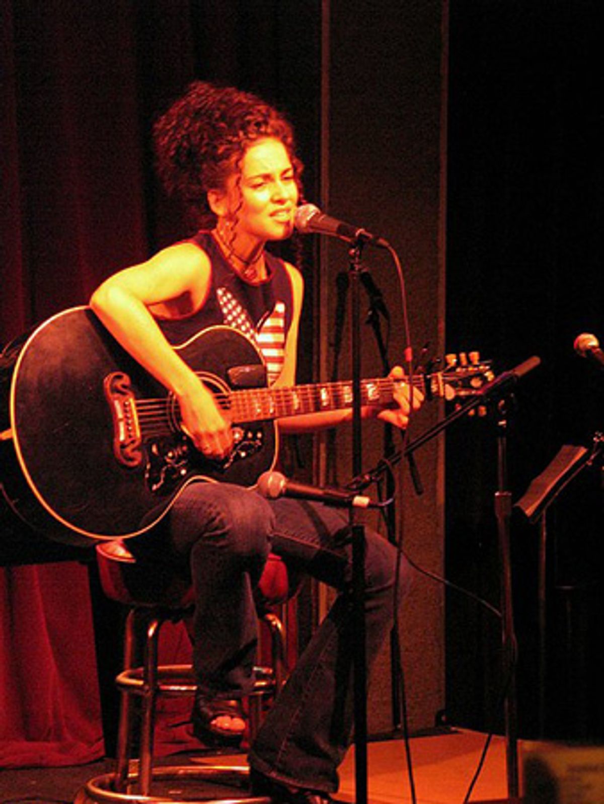 Sherrie Austin (THE BALLAD OF BONNIE & CLYDE) at Jim Caruso's Cast Party