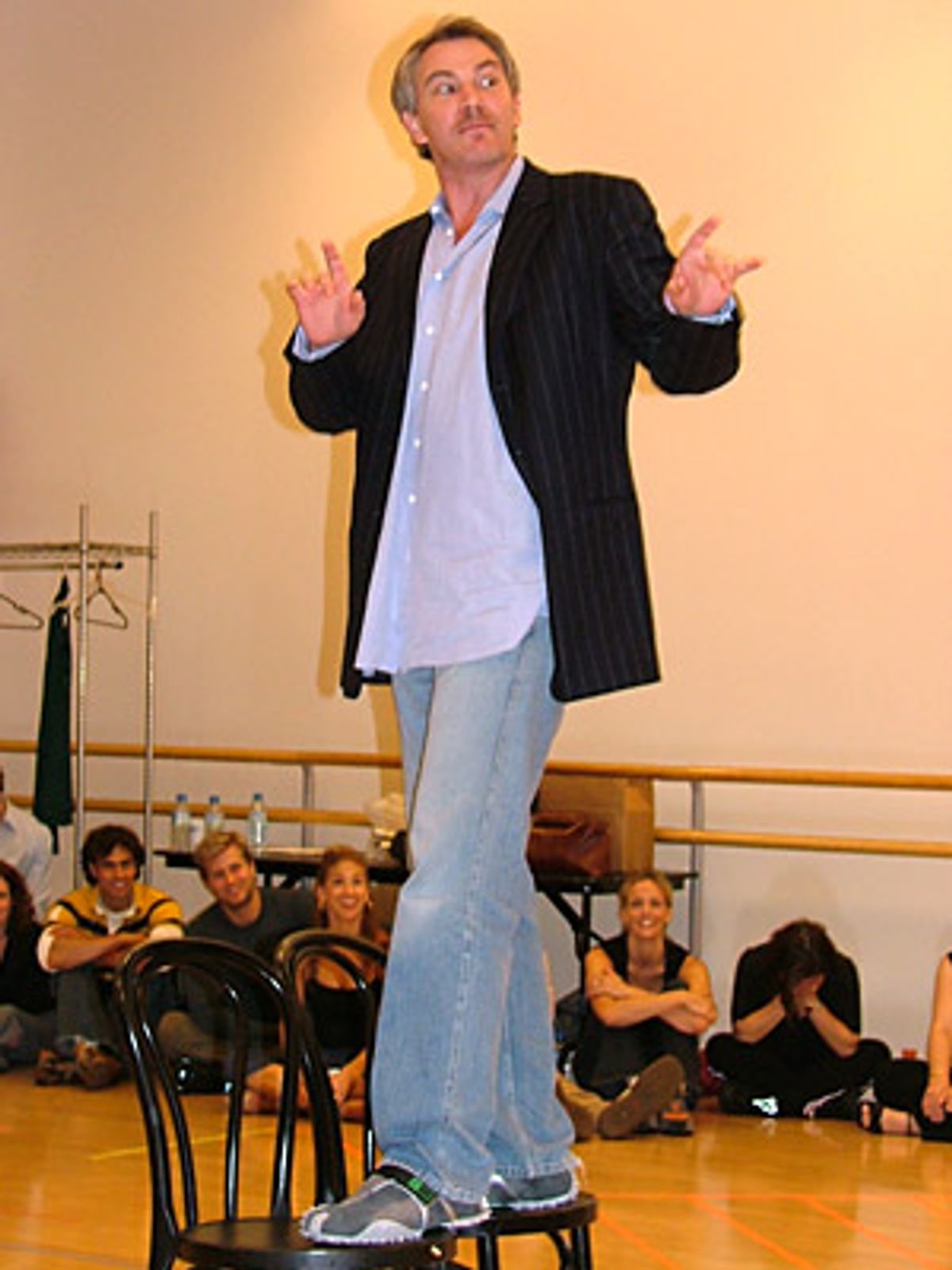 Douglas gives himself a lift! at 