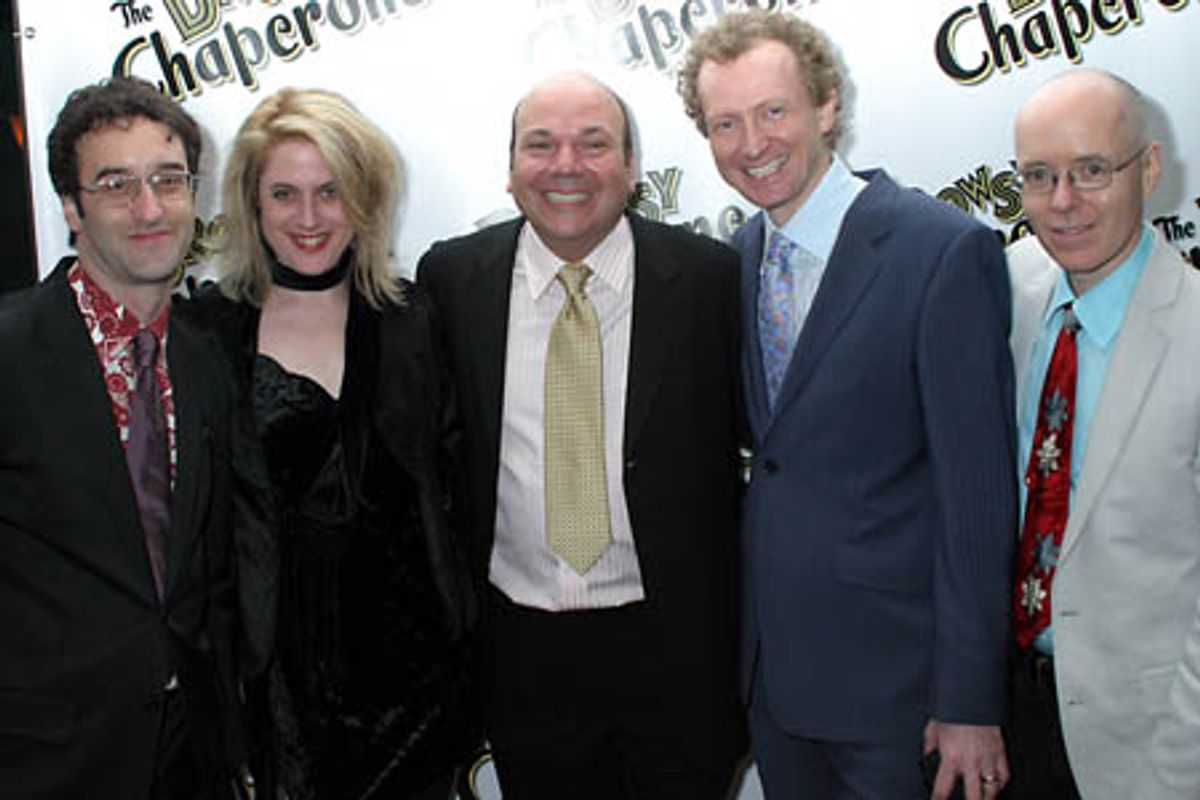 Don McKellar, Lisa Lambert, Casey Nicholaw, Bob Martin, and Greg Morrison at 