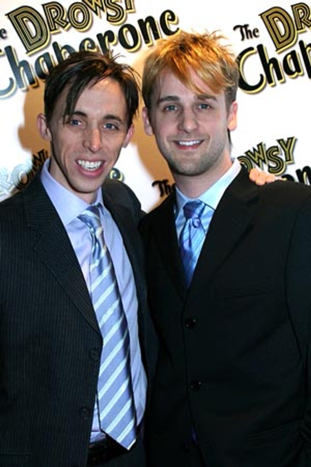 Kevin Cahoon and Josh Marquette (Hair Designer of The Drowsy Chaperone) at 