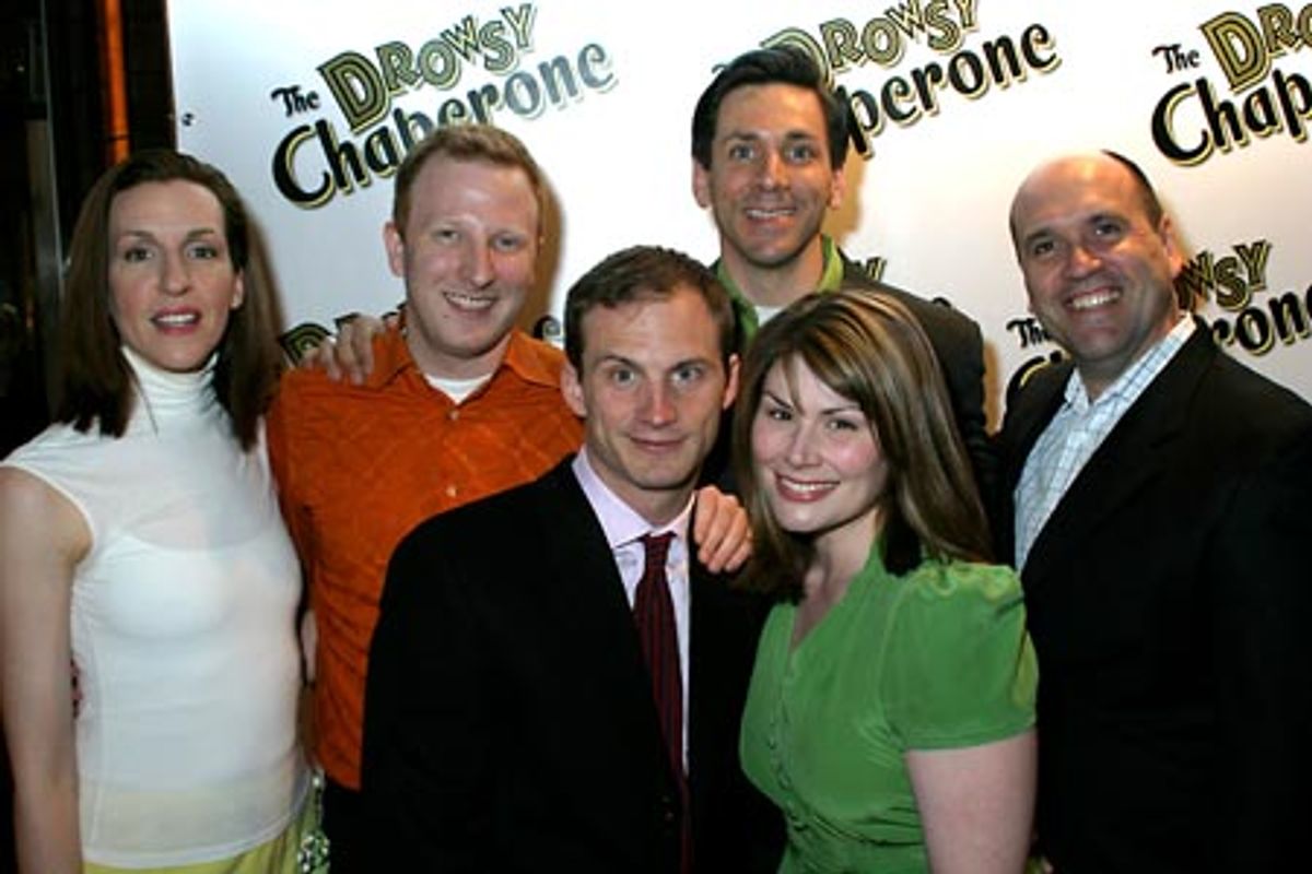 Michael Berresse with the cast of [title of show] at 