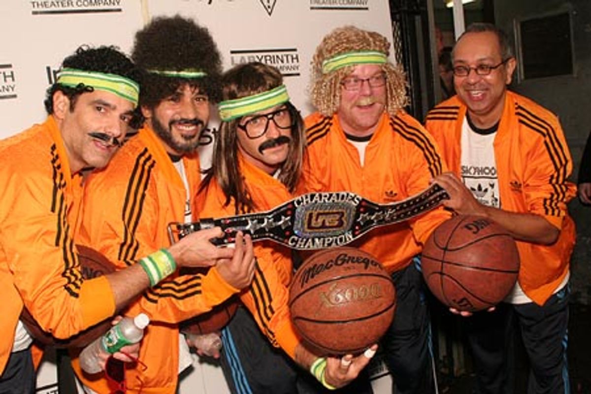 Yul Vasquez, John Ortiz, Justin Theroux, Philip Seymour Hoffman, and George C. Wolfe  at 