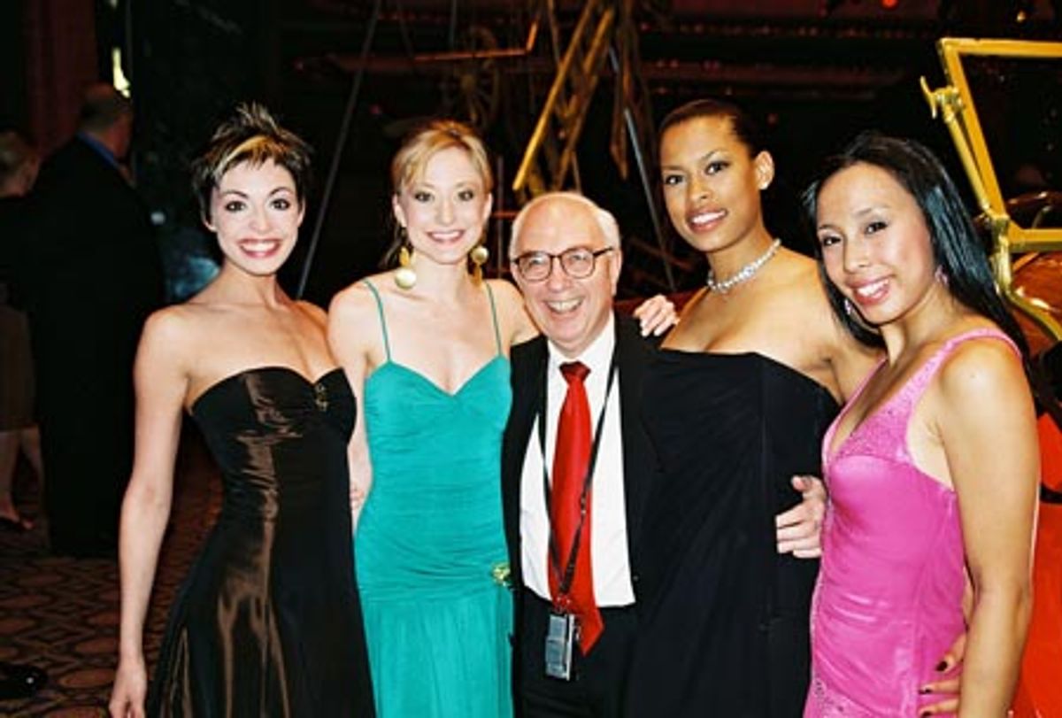  Merritt Tyler Hawkins, Julie Tolivar (Ensemble), Aubrey Reuben (Outer Critics Circle), Kearran Giovanni (Ensemble) and Mayumi Miguel (Ensemble)  at 