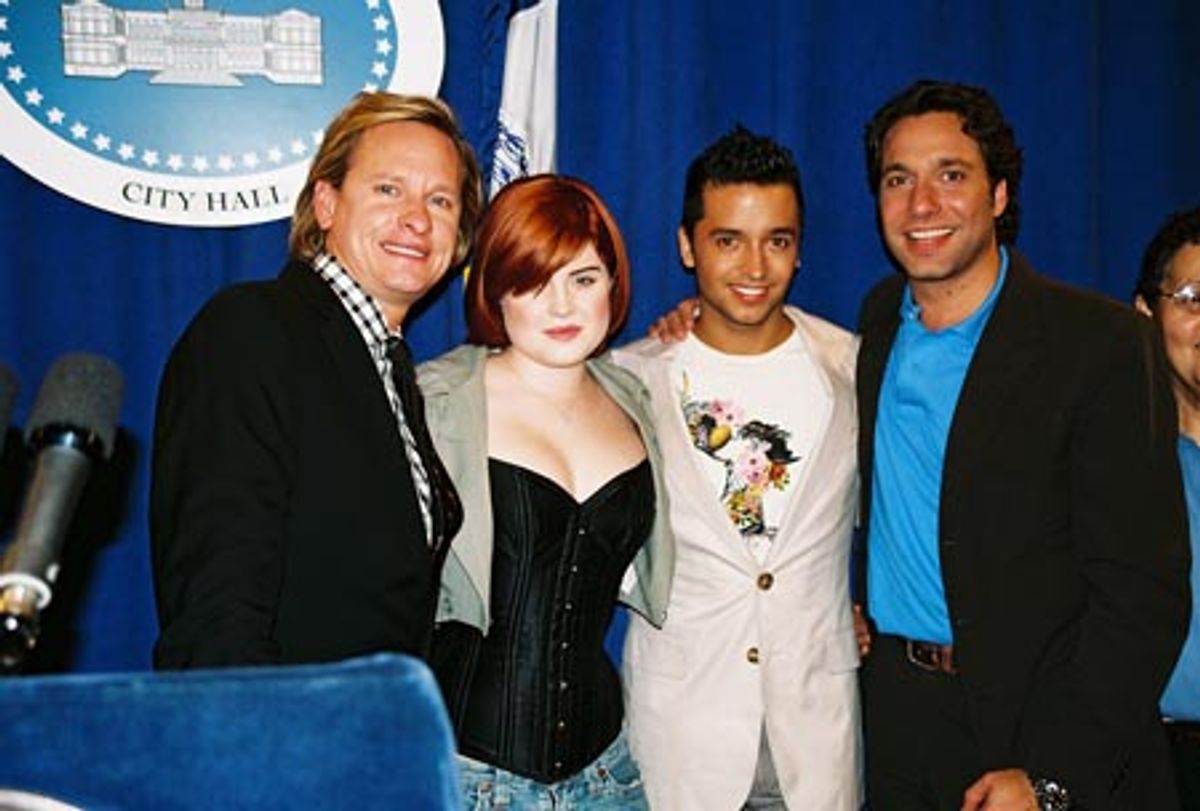 Recipient's of the 'Special Civil Rights Award,' Carson Kressley, Kelly Osbourne, Jai Rodriguez and Thom Filicia at 