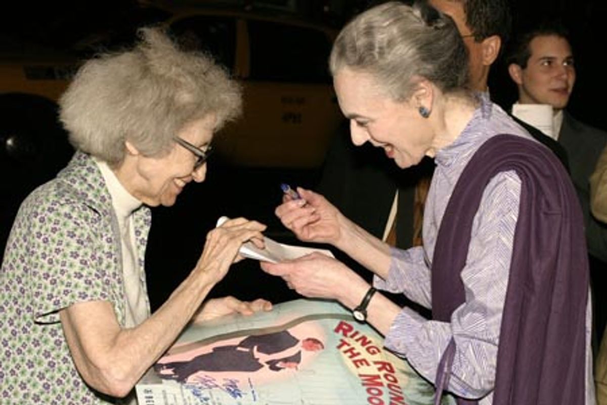 Marian Seldes meets her number one fan! at 