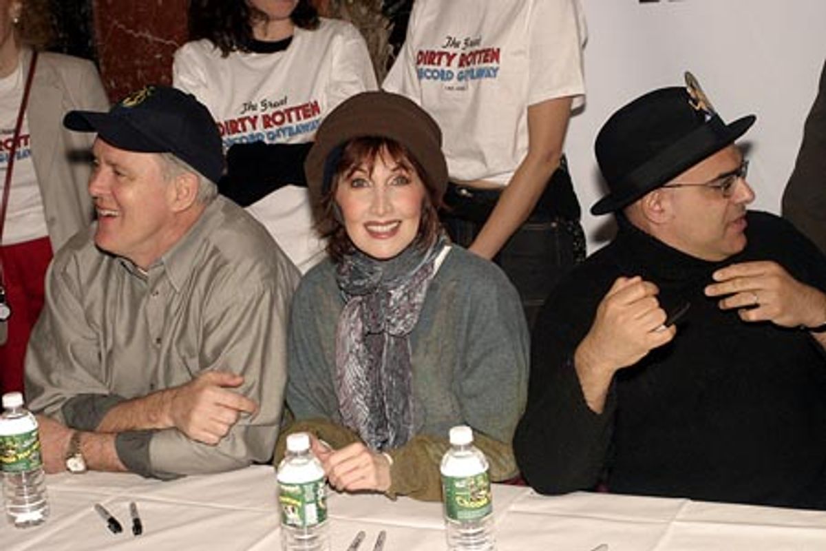 John Lithgow, Joanna Gleason, and David Yazbek at 