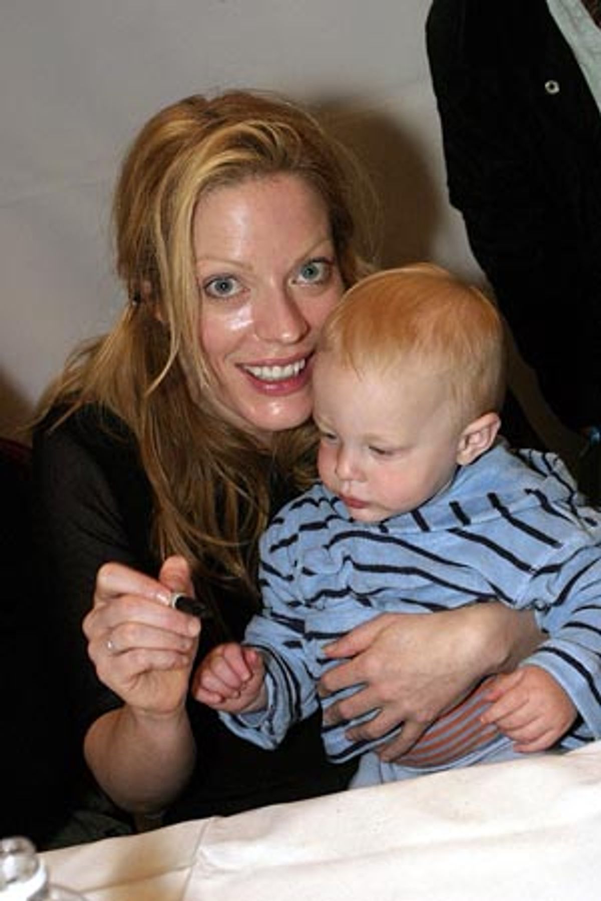 Sherie Rene Scott and one of the show's littlest fans, son
Elijah Mack Deutsch at 