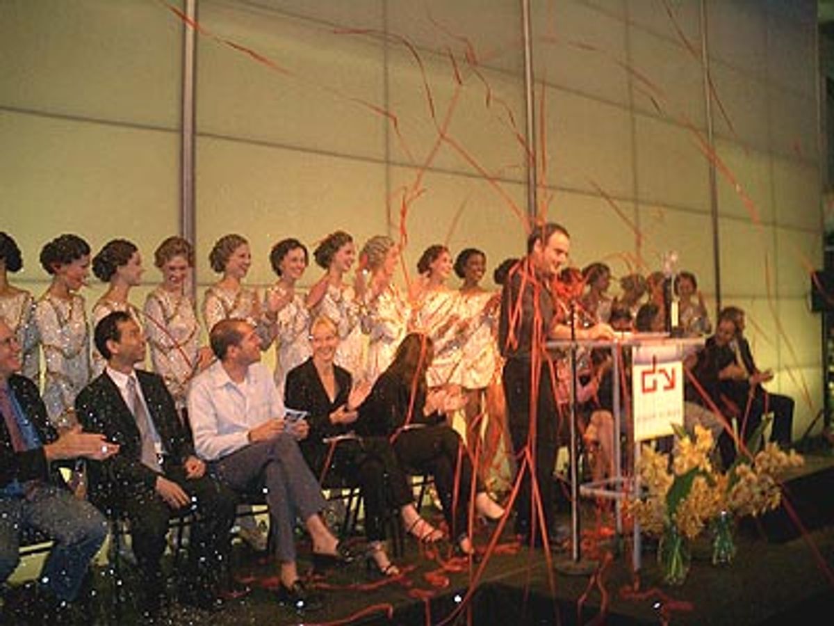 Woo hoo! Celebrating the lighting of the theaters!  at 