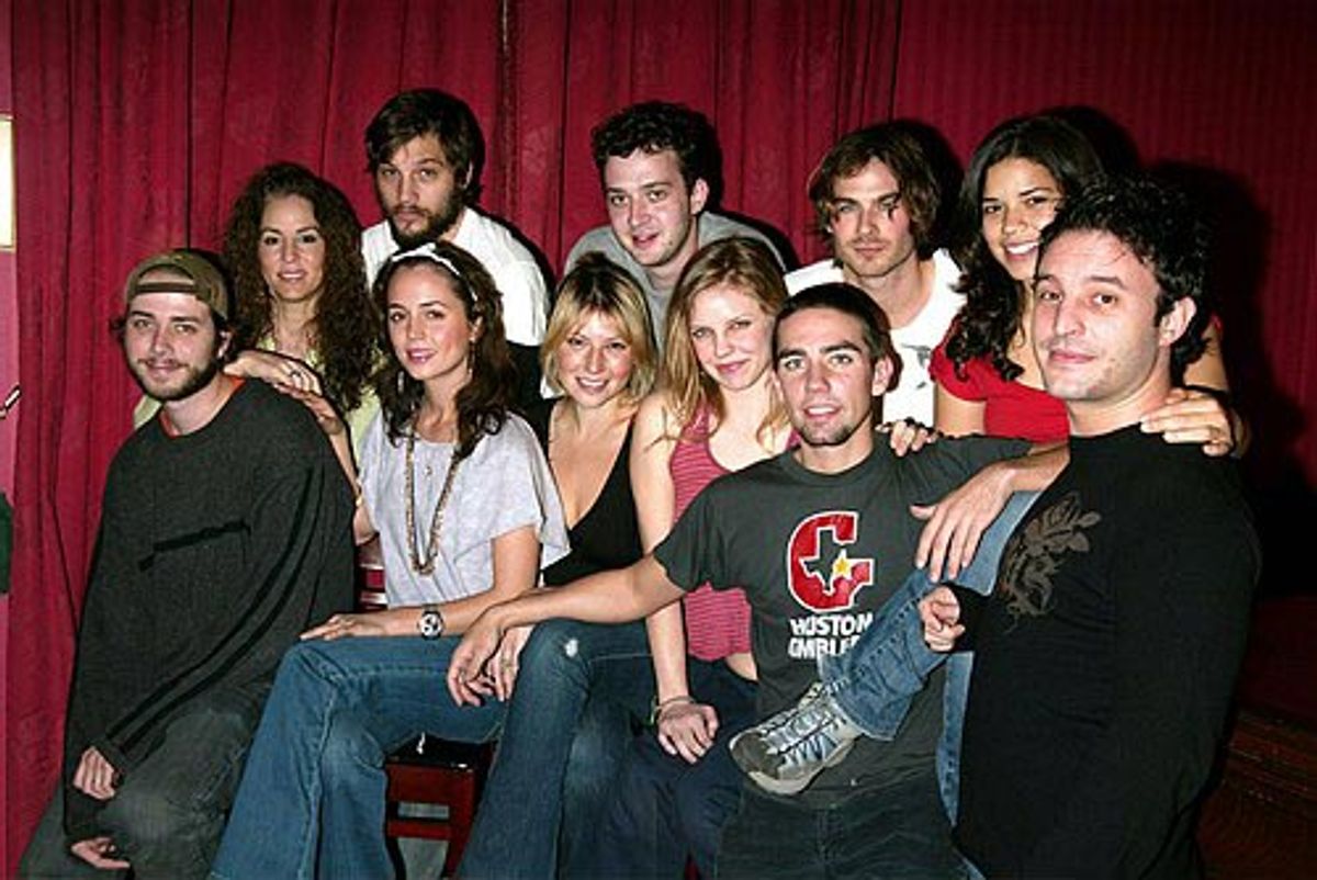  Bert V. Royal (Author), Dede Harris (Producer) and Trip Cullman (Director) with cast members Logan Marshall-Green, Eddie Kaye Thomas, Ian Somerhalder, America Ferrera, Eliza Dushku, Ari Graynor, Kelli Garner and Keith Nobbs at 
