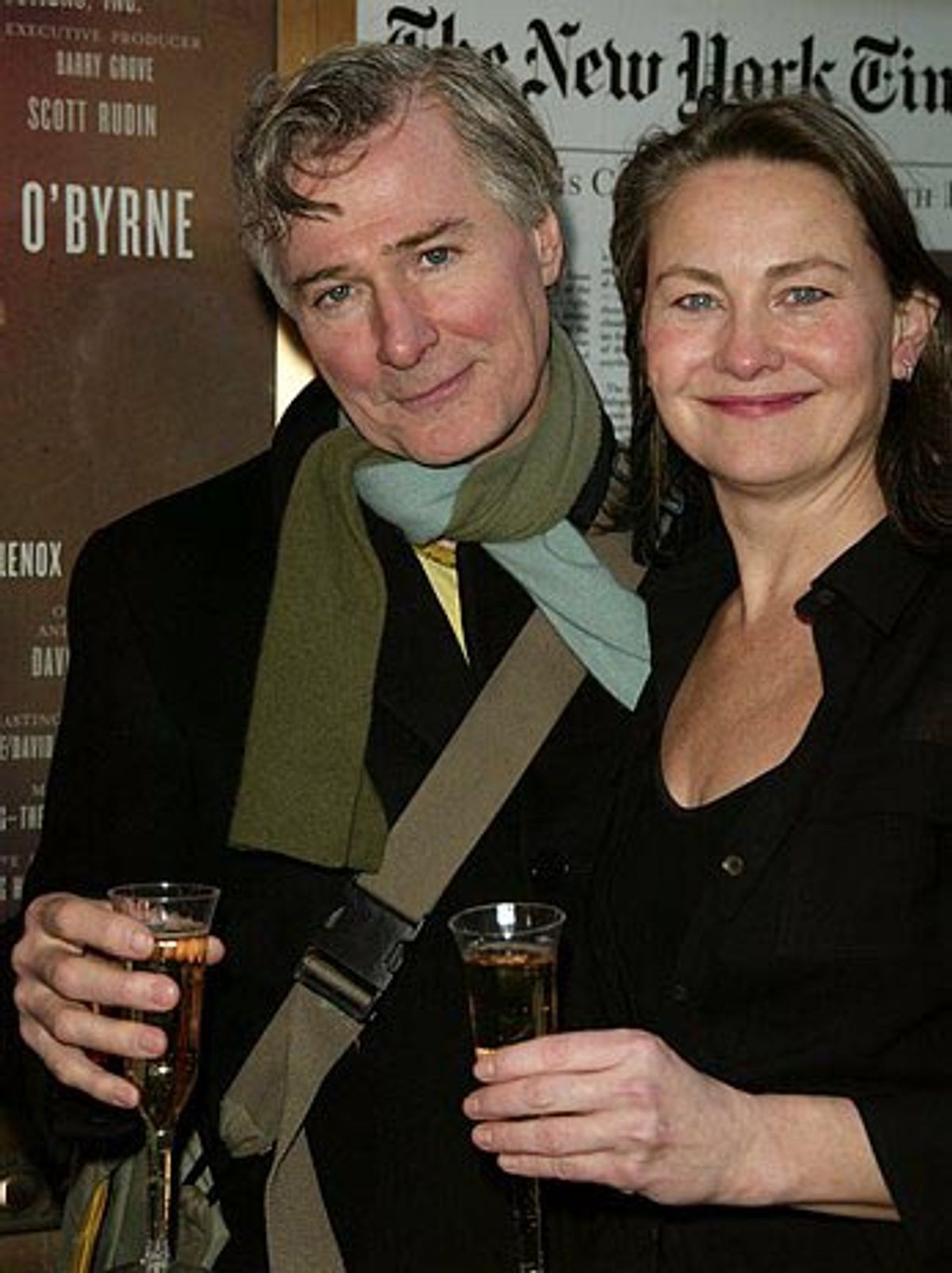 John Patrick Shanley and Cherry Jones
 at 