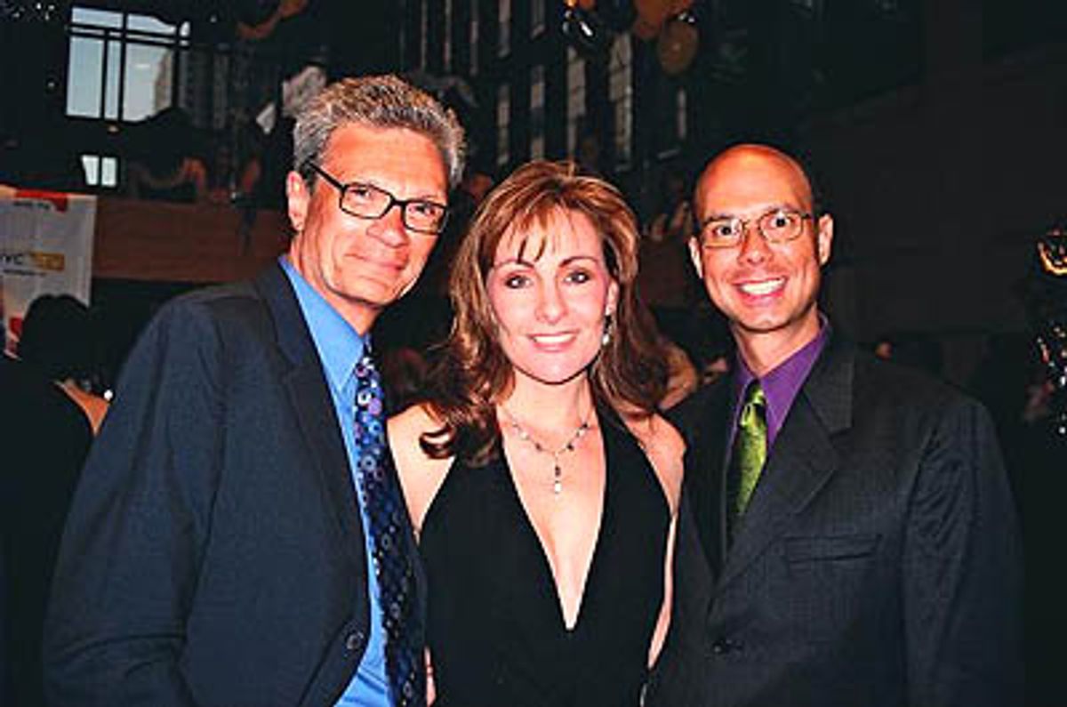 
Judy McLane along with Preston and Richie Ridge (Coordinating Director and Interviewer - BroadwayBeat.com)  at 