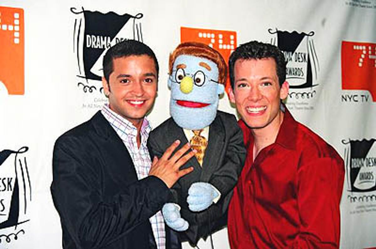 Jai Rodriguez (Queer Eye for the Straight Guy),
Rod (Avenue Q) and John Tartaglia (Avenue Q)  at 