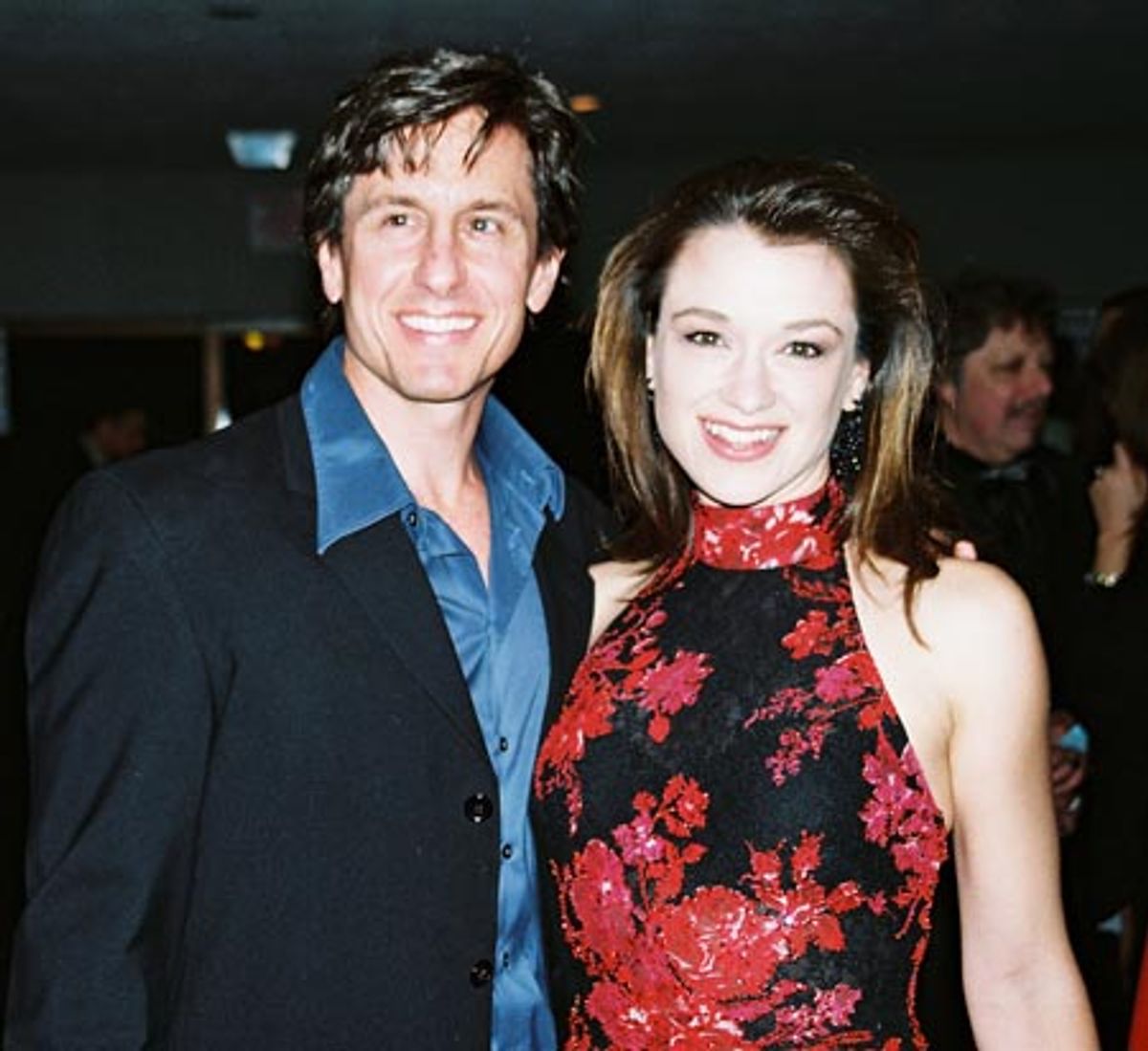 Sarah Uriarte Berry (nominee 'The Light in the Piazza') and husband Michael  at 