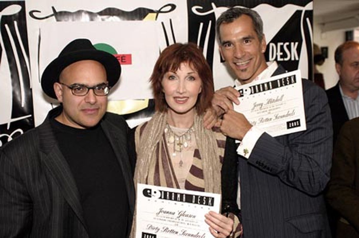 David Yazbek, Joanna Gleason, and Jerry Mitchell at 