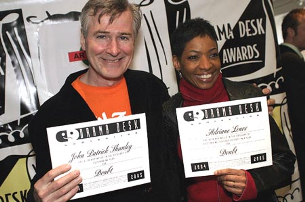 John Patrick Shanley and Adriane Lenox at 