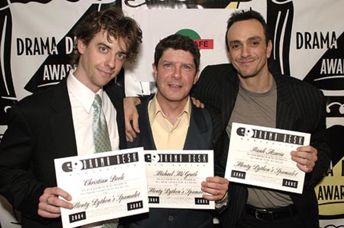 Spamalot Trio: Christian Borle, Michael McGrath, and Hank Azaria at 
