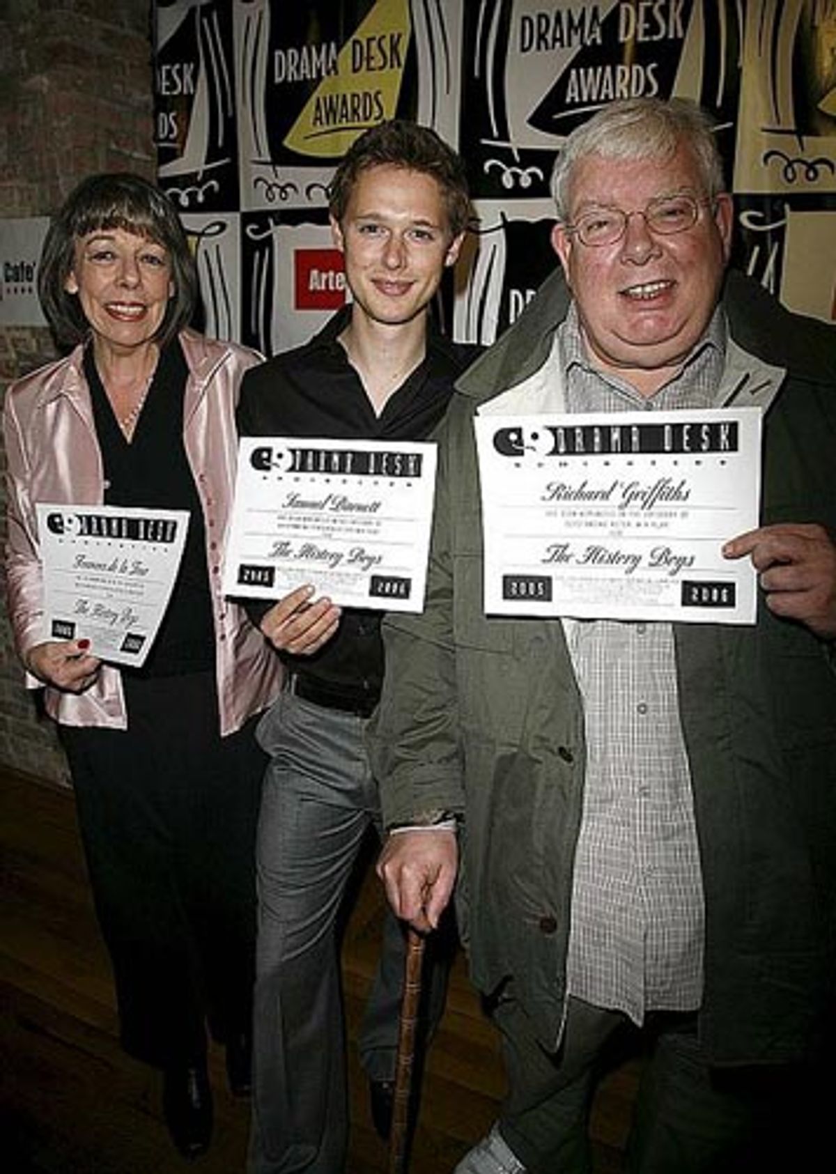 Frances de la Tour, Samuel Barnett & Richard Griffiths at 