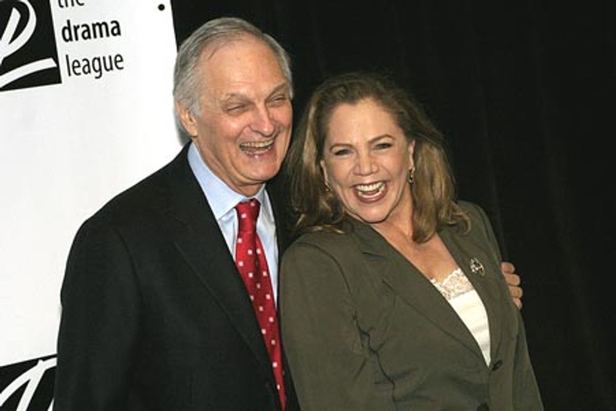 Alan Alda and Kathleen Turner at 