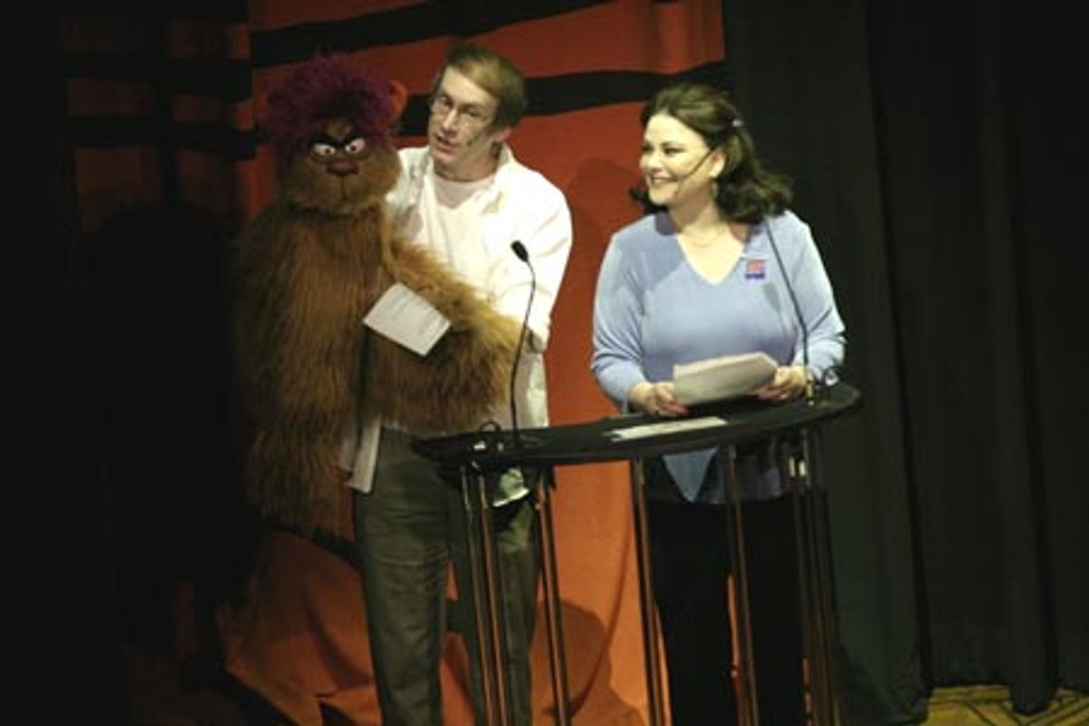 Trekkie Monster, Rick Lyon and Delta Burke  at 