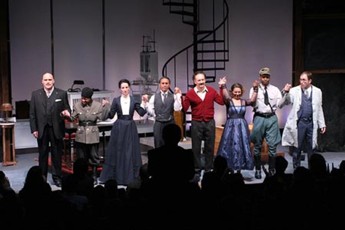 Glenn Fleschler, Nilaja Sun, Melissa Friedman, Aasif Mandvi, Shawn Elliott, Sarah Winkler, Godfrey Simmons, and James Wallert at 