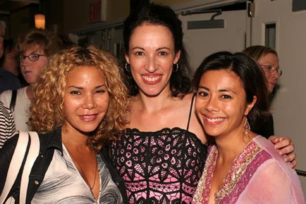 Daphne Rubin-Vega, Melissa Friedman, and Angel Desai at 