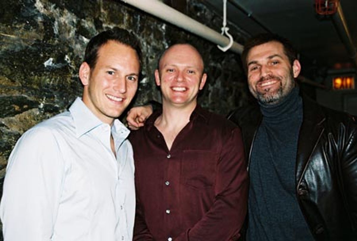 
Patrick Wilson, Matt Stocke (The Boy from Oz) and Marc Kudisch (Assassins and upcoming Chitty, Chitty, Bang Bang)  at 