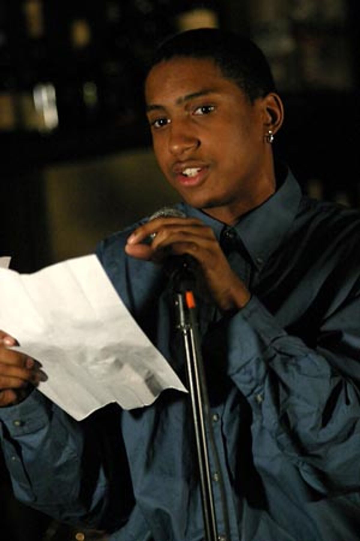 A poem by Milligan Hinson, an Epic Theatre student at David Strathairn Honored by Epic Theatre Center