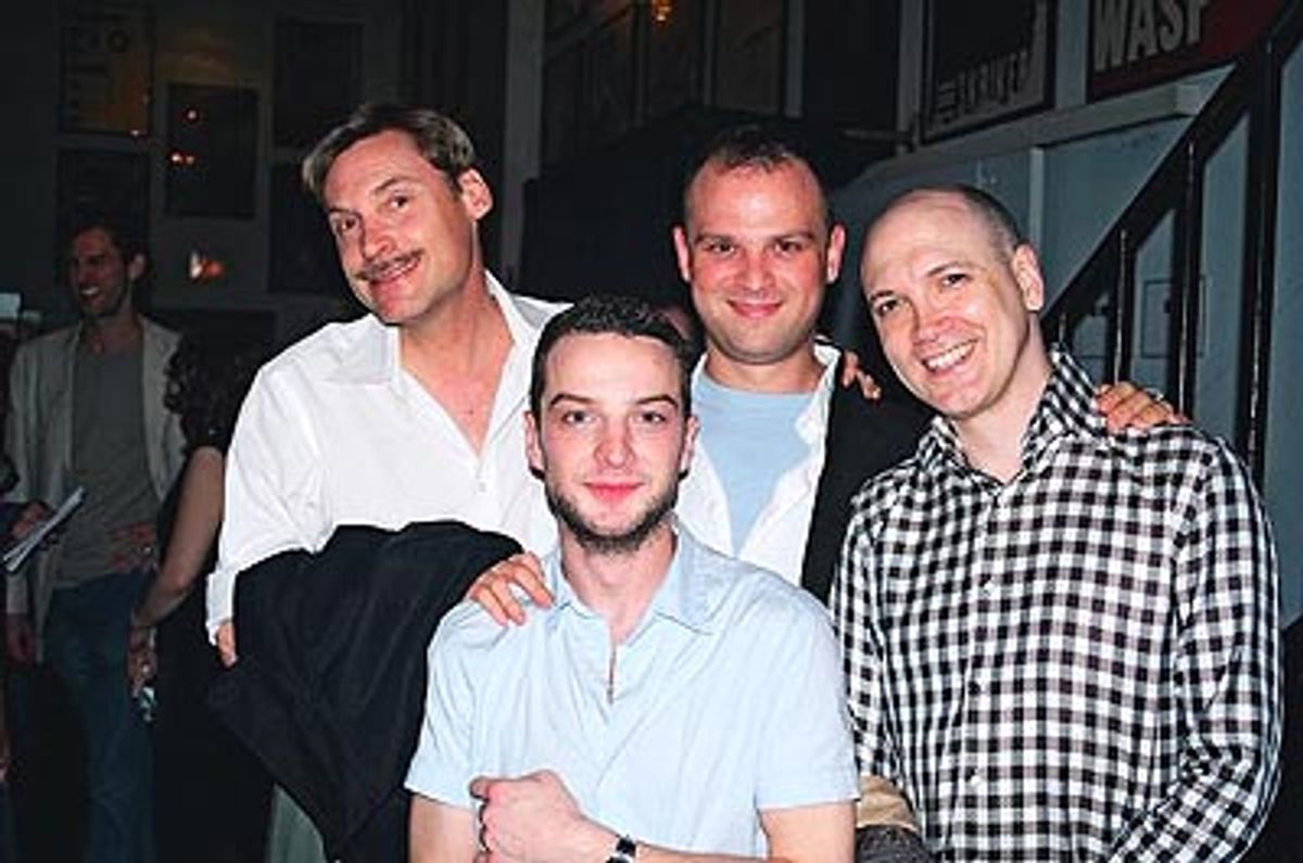 Eric Meyers, Euan, Carl Andress (Director - 'Shanghai Moon') and Charles at 