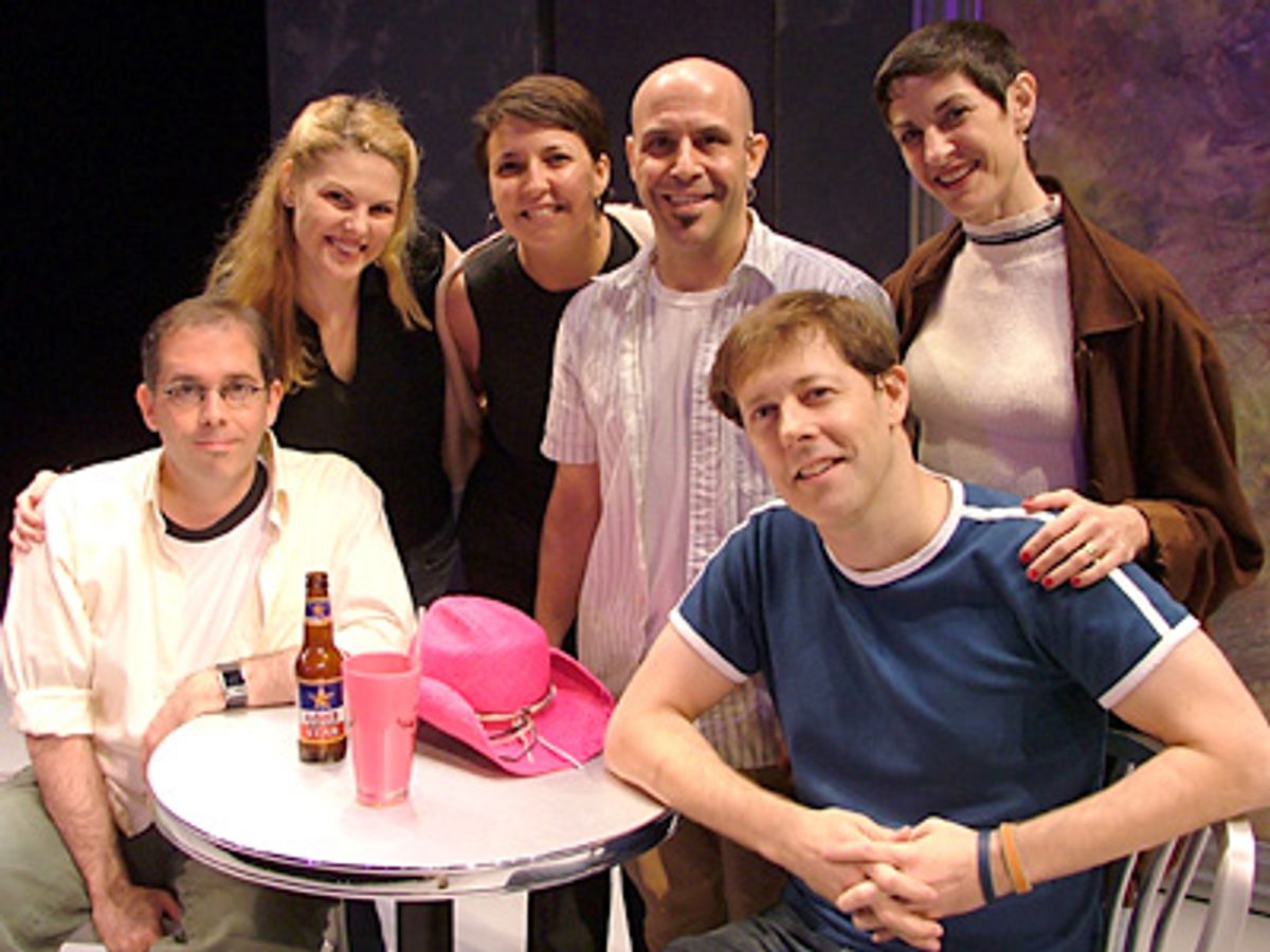 Gregg Coffin (Book, Music & Lyrics), Heather, Emma Griffin (Director),
Jeff Gurner, Mindy Cooper (Choreographer) and John Bolton at 