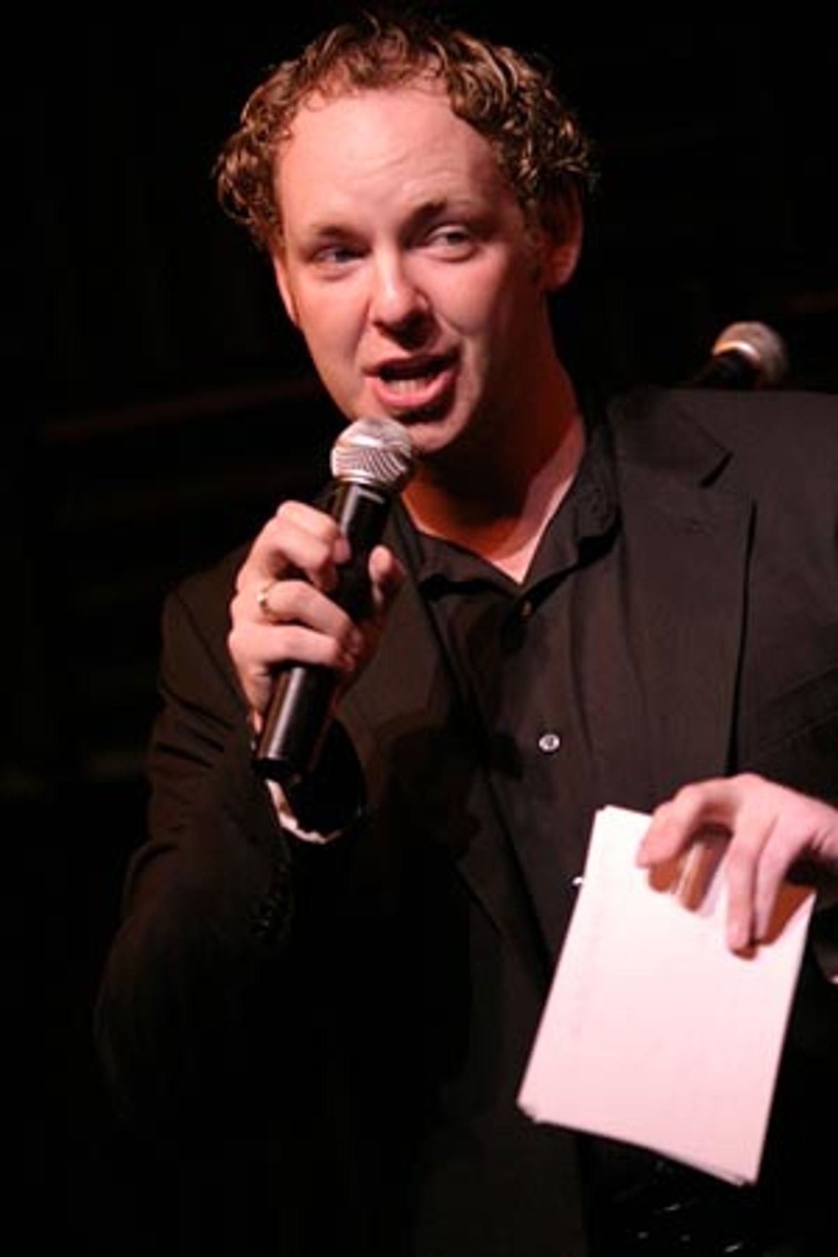 Producer/Director/Emcee Jamie McGonnigal at 