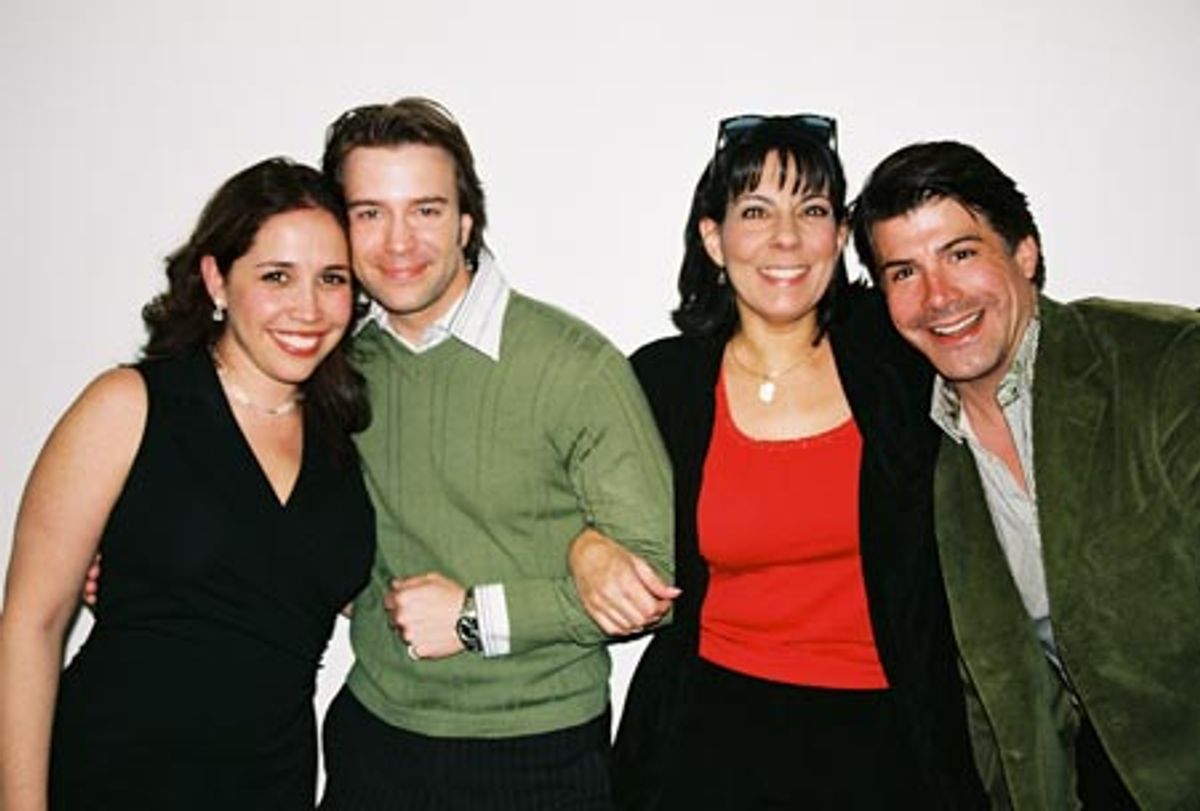 Andrea Burns (The Full Monty), Danny Gurwin (Little Women), Christine Pedi (Little Me, Forbidden Broadway) and Bryan Batt at 