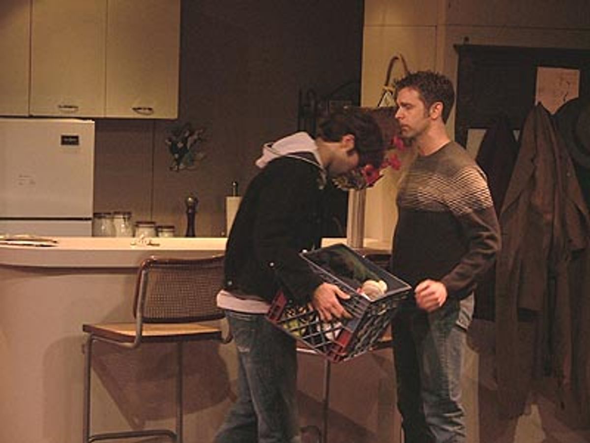 Alexander Quiroga (Robbie), Patrick Porter (Chris), 108 Waverly at 108 Waverly Presented by SunnySpot Productions in GAYFEST 2004