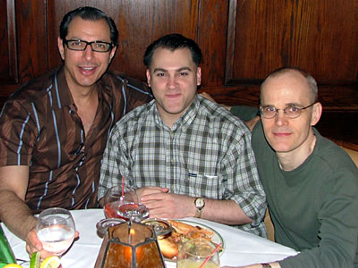 Pillowman castmates Jeff Goldblum, Michael Stuhlbarg and Zeljko Ivanek at 