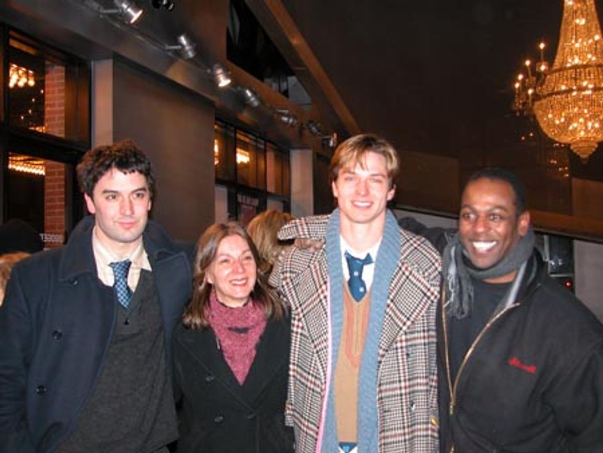 Joseph Mazzella (actor/writer), Patti Desmond Martin (choreographer),
John Jeffrey Martin and James Stovall (actor/producer)  at 