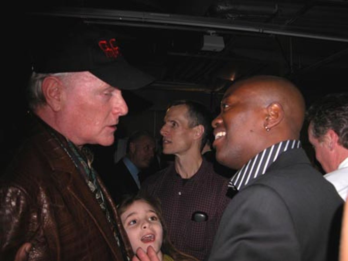 Mike Love talking to Titus Burgess  at 
