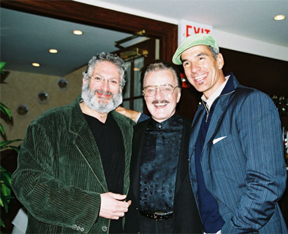 Harvey Fierstein, Robert Goulet and Jerry Mitchell at 