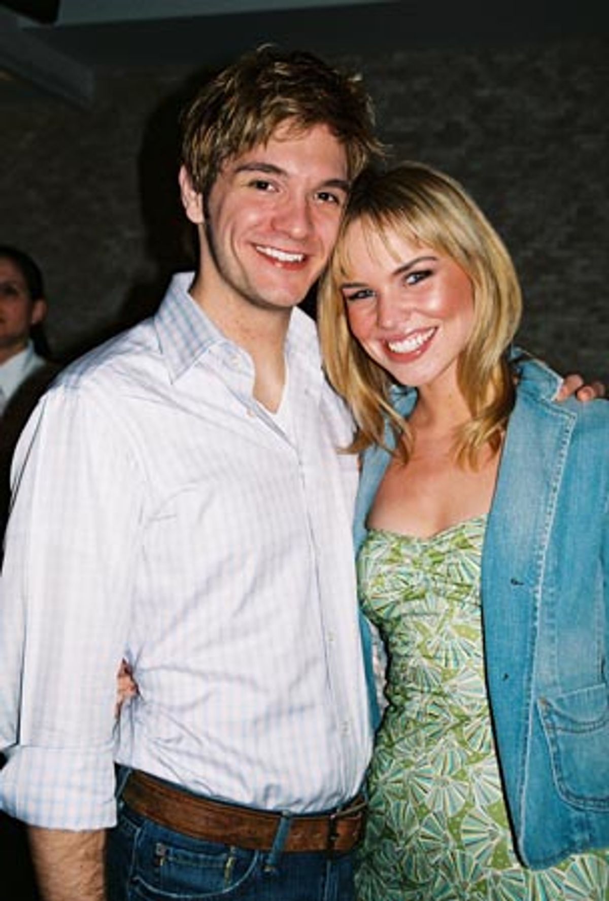 David Ayers (Wicked) and Angela Gaylor (Anne) at Robert Goulet Opens in La Cage