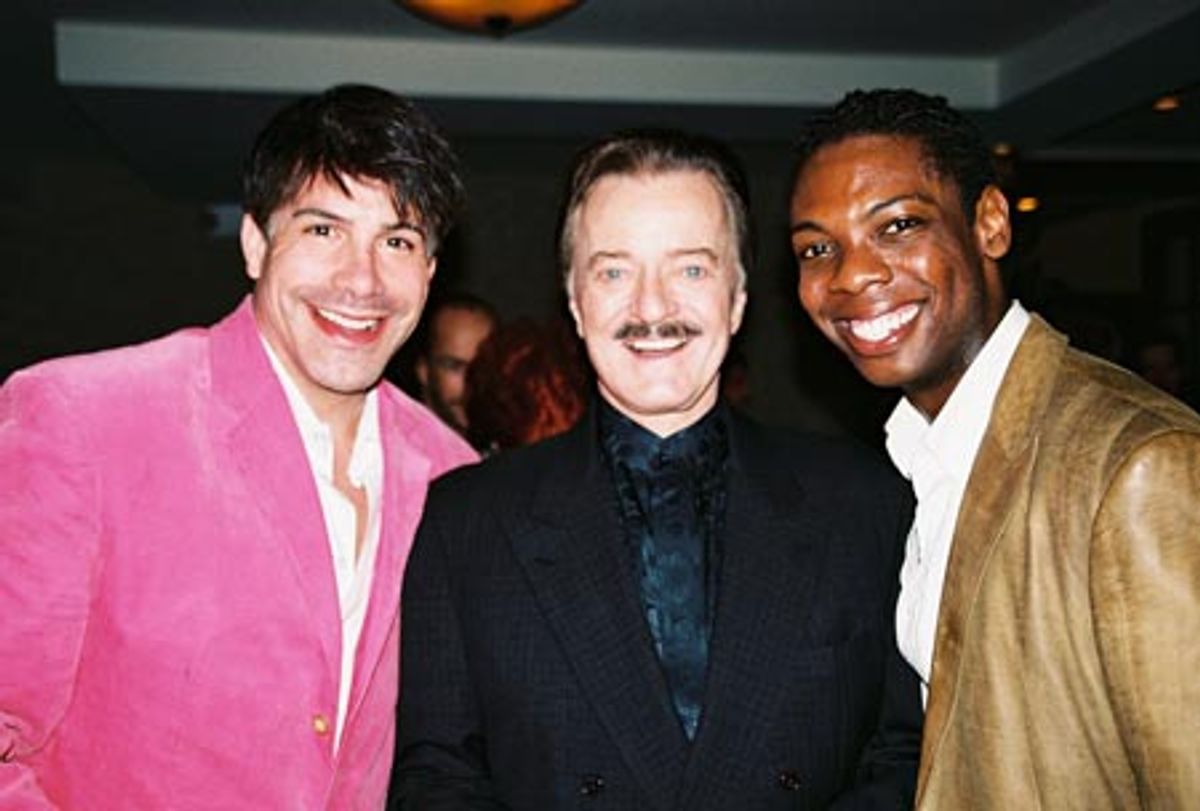 Bryan Batt (Standby Albin), Robert Goulet and Michael Benjamin Washington at 