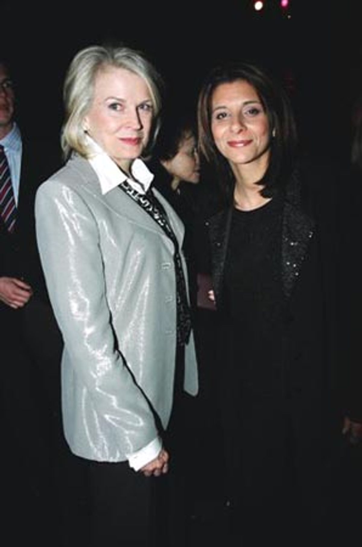 Candice Bergen with emcee Angela LaGreca  at 