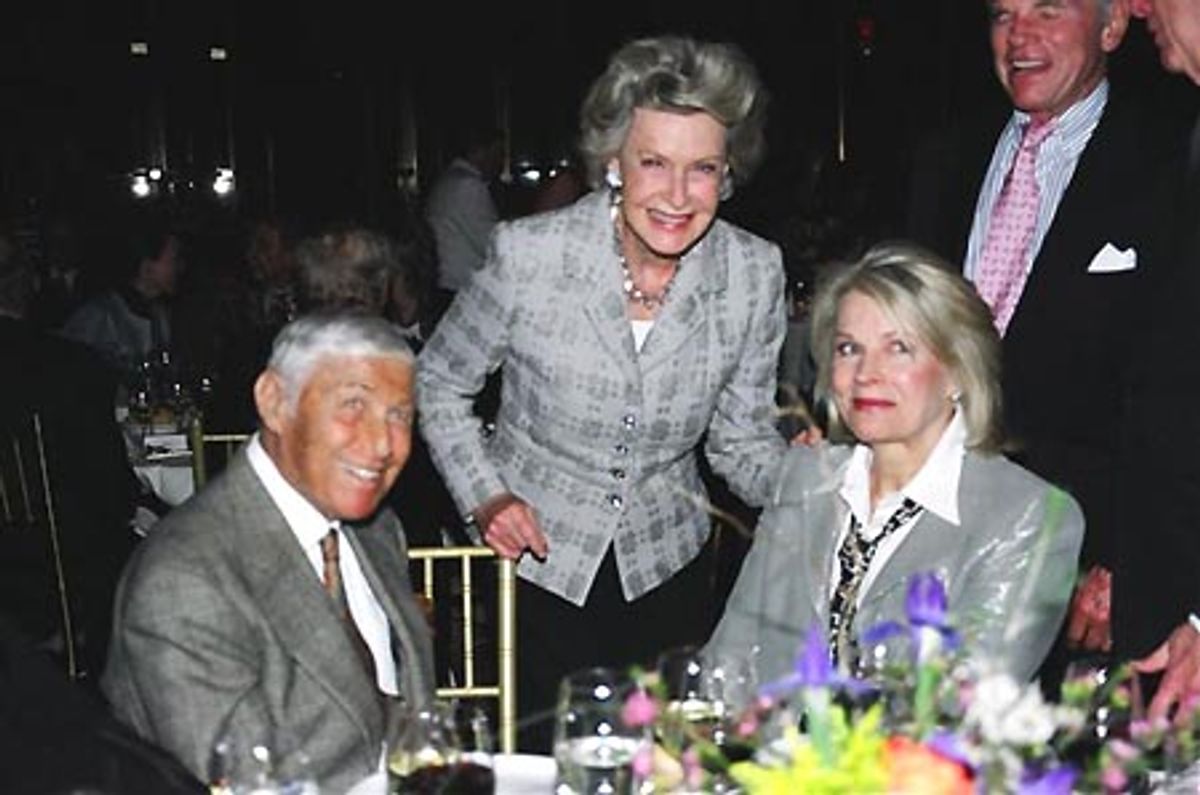 Don Hewitt Dina Merrill with Candice Bergen  at 