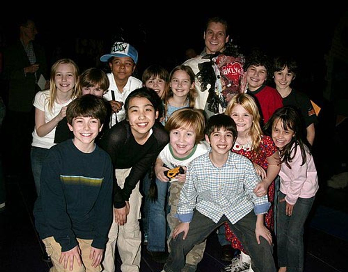 Alex Sanchez (Gypsy winner for CHITTY CHITTY BANG BANG) with the show's talented children  at 