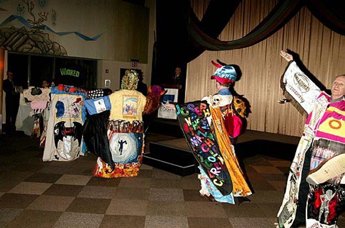 Gypsy Robes: Judine Somerville (HAIRSPRAY) , Michelle Kittrell (URBAN COWBOY & ALL SHOOK UP) , NANCY LYNCH (Multi Winner) , Richard Korthaze (HOW TO SUCCEES & DANCON') , Harvey Evans (OKLAHOMA!) and Rommy Sabdhu (BOMBAY DREAMS) at 