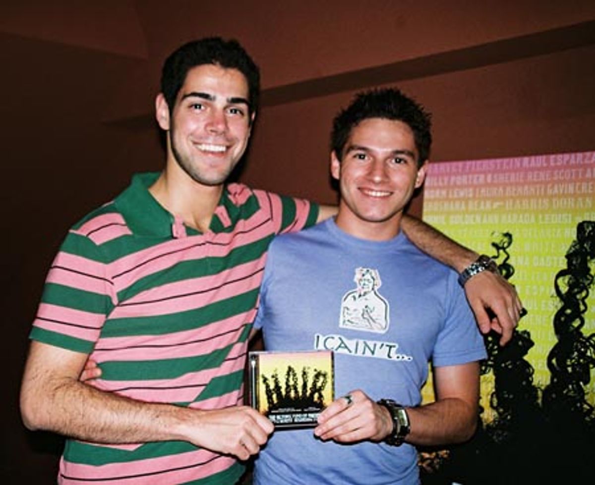 James Valletti (Assistant to the Directors of the 'Actors' Fund's HAIR Benefit Concert') and Jesse Vargas (Additional Orchestrations for the 'Actors' Fund's HAIR Benefit Concert')  at 