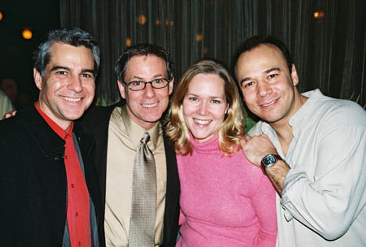 Mark Waldrop, Patrick Parker (Artistic Associate, Paper Mill Playhouse), Rebecca Luker and Danny Burstein

  at 