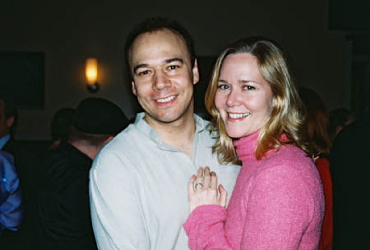 Danny Burstein and wife Rebecca Luker  at 