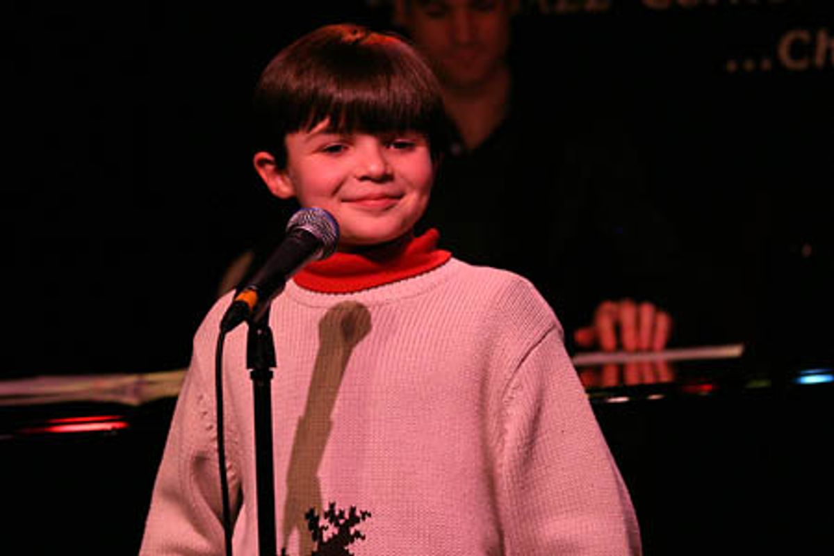 Sean Curley of The Broadway Kids (now playing at the Lamb's Theatre through December 30th), singing the tune. at BroadwayWorld's Holiday Concert at Birdland
