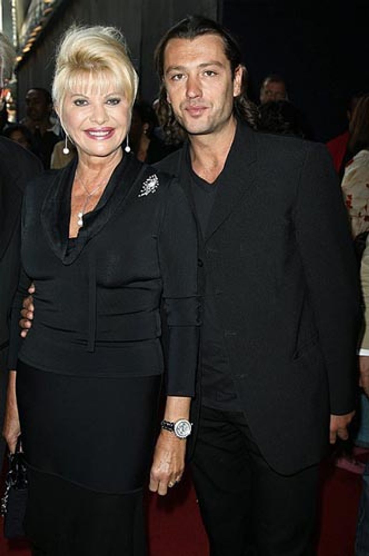 Ivana Trump and Rossano Rubicondi at Hot Feet Opening Night Arrivals