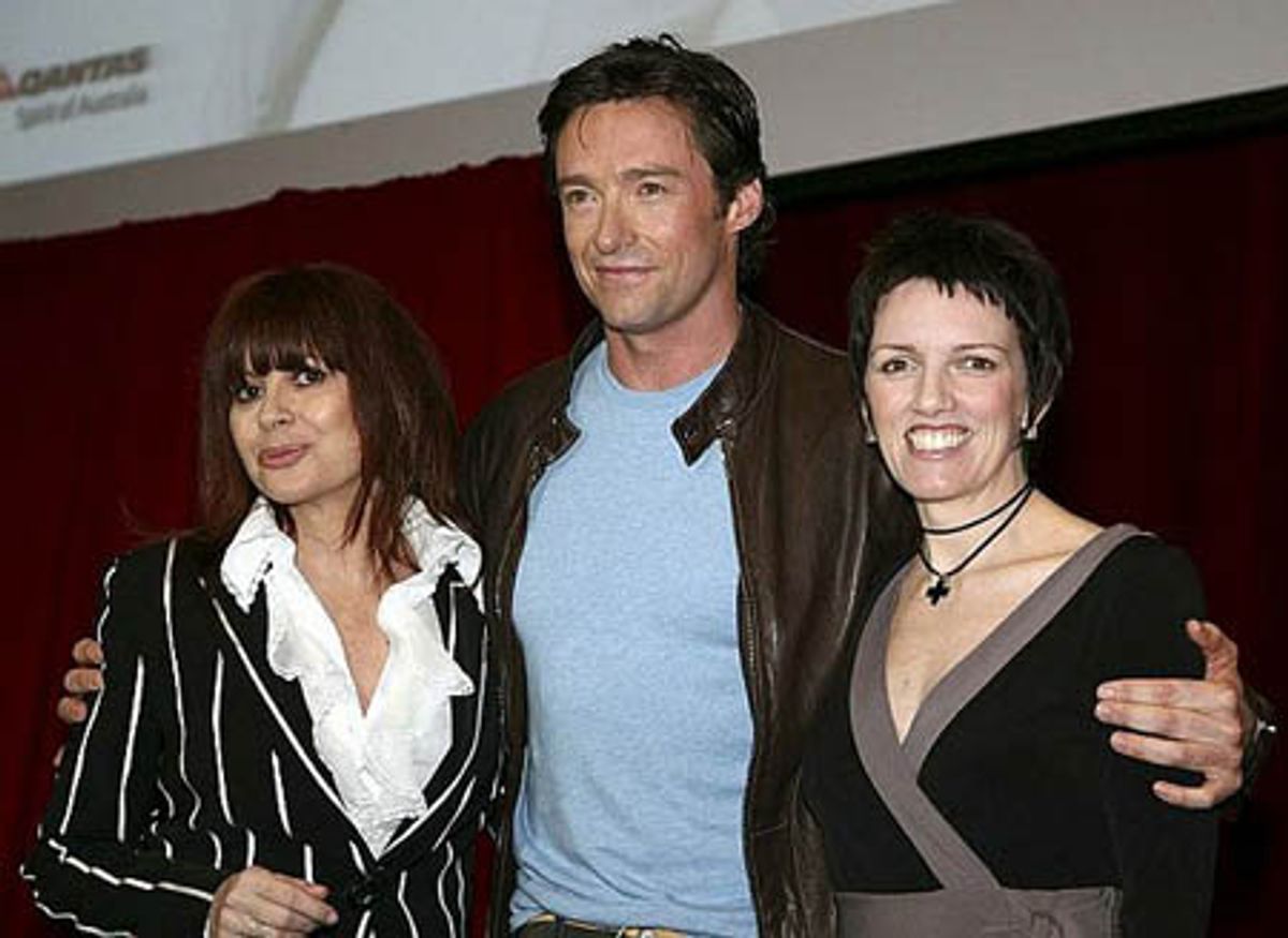 Hugh Jackman, Chrissy Amplett and Angela Toohey at 