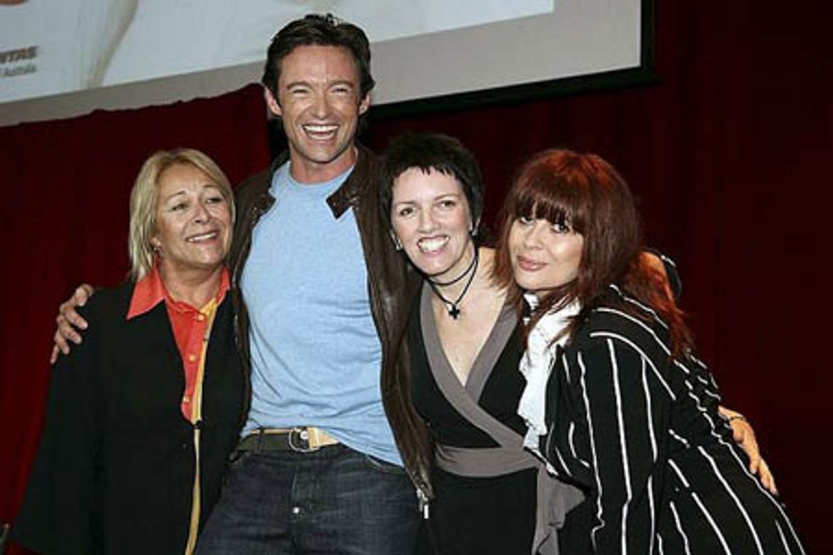 Hugh Jackman, Colleen Hewett, Angela Toohey and Chrissy Amplett at 