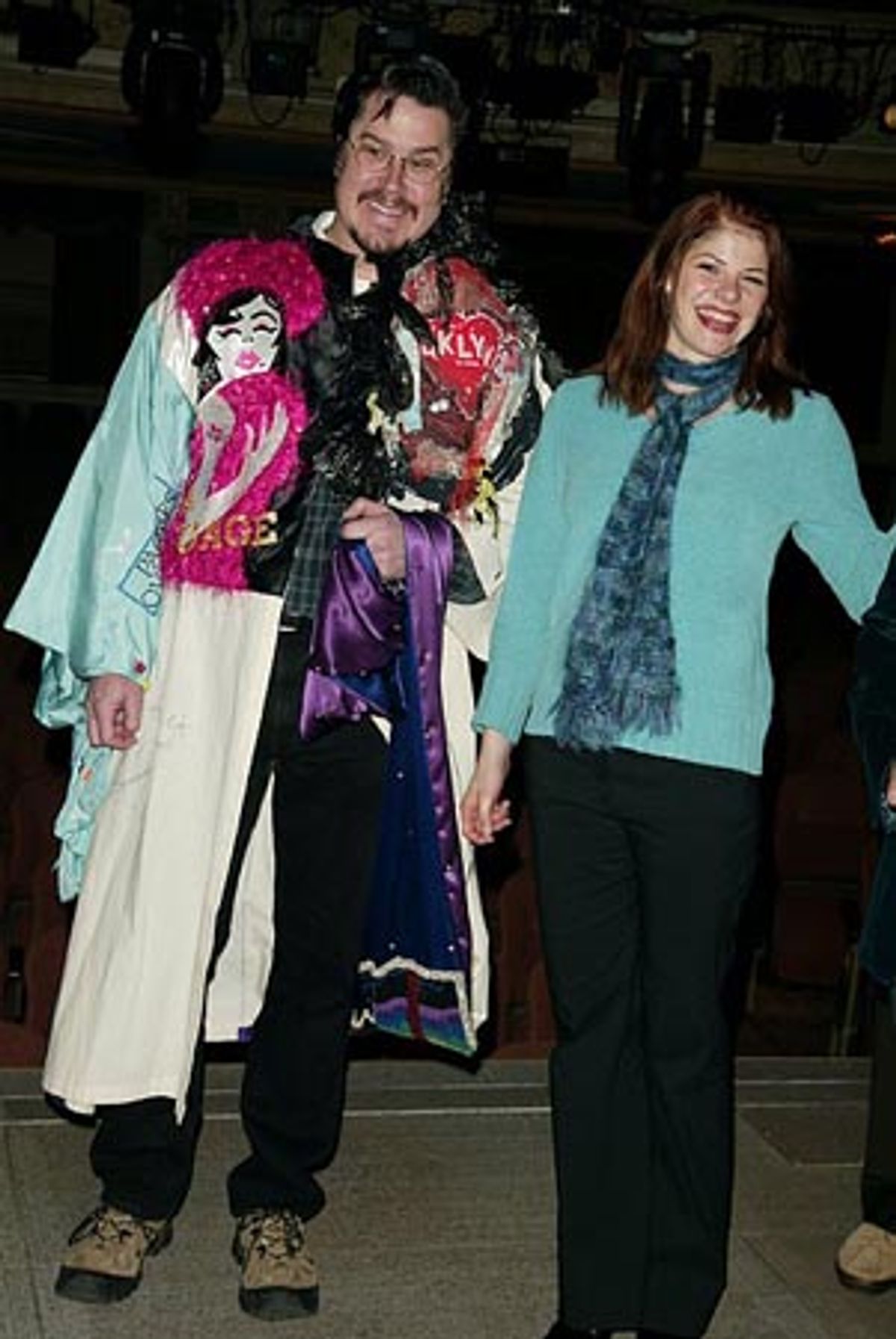 Merwin Foard with another Gypsy Robe Alumni - Roxanne Barlow for Dirty Rotten Scoundrels 


 at 